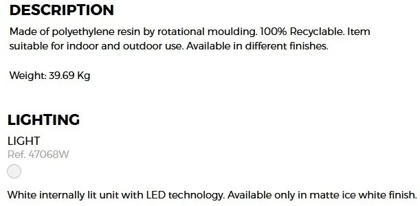 CORP DE ILUMINAT LED DECORATIV VASES FLOOR LAMP H-220cm