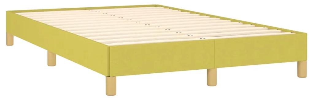 Cadru de pat, verde, 120 x 200 cm, material textil Verde, 25 cm, 120 x 200 cm