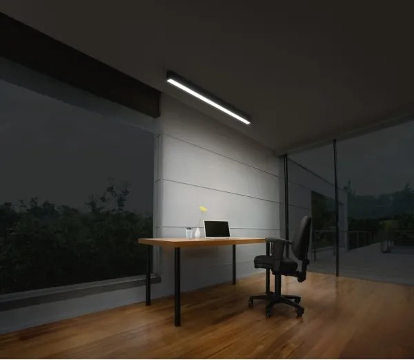 Osram - Plafonieră LED dimerizabilă OFFICE LINE LED/30W/230V 112,6 cm negru