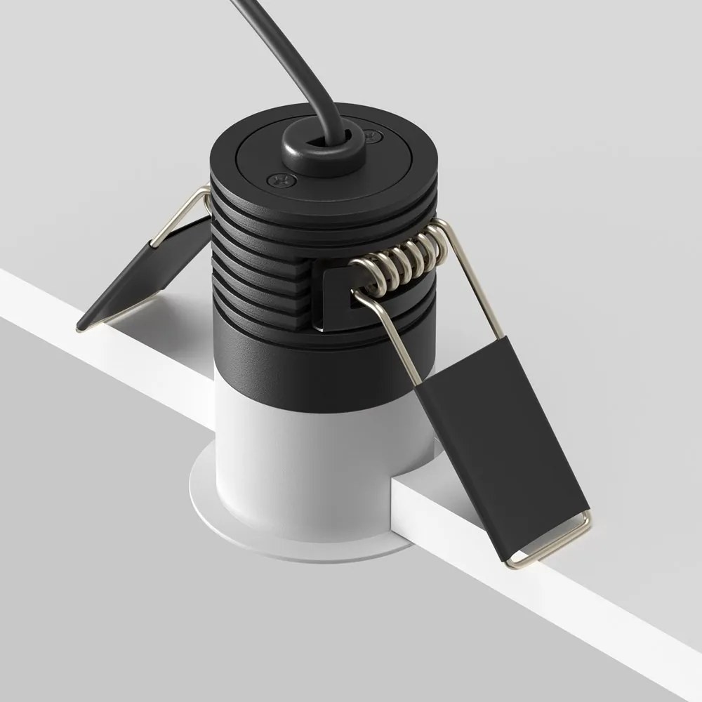 Mini Spot LED incastrabil design tehnic Minor D-4cm