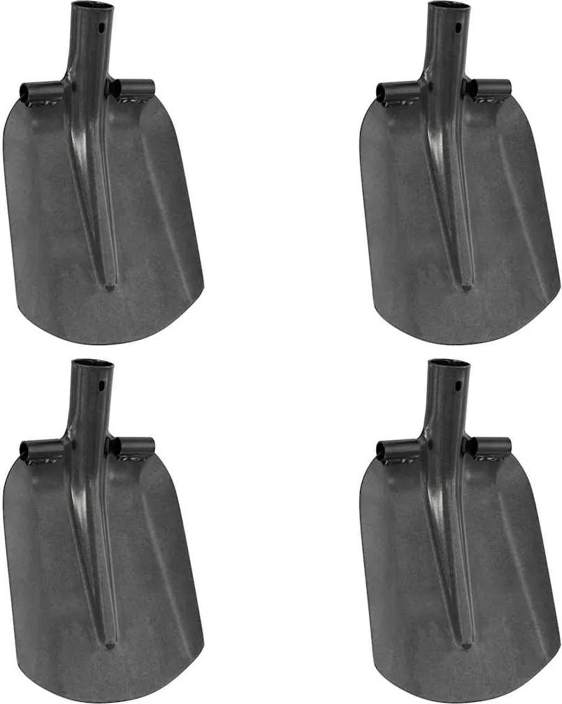 vidaXL Cap de lopată 4 pcs Argintiu 33 x 21 cm