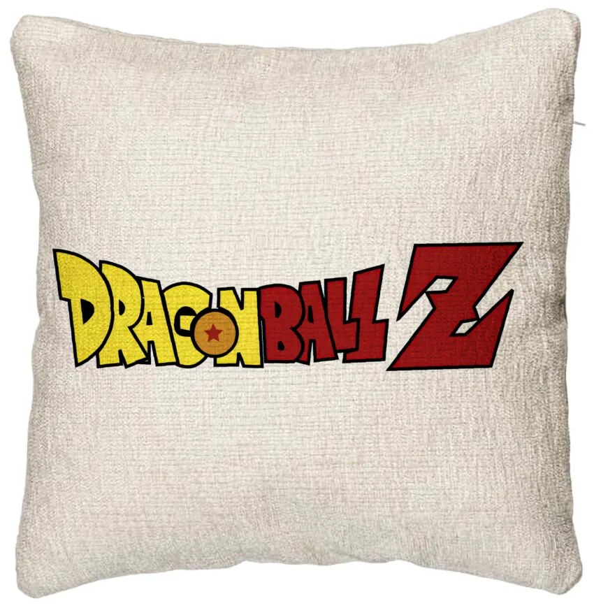 Perna Decorativa Canapea cu Dragonball Logo, 40x40 cm, Cu fermoar