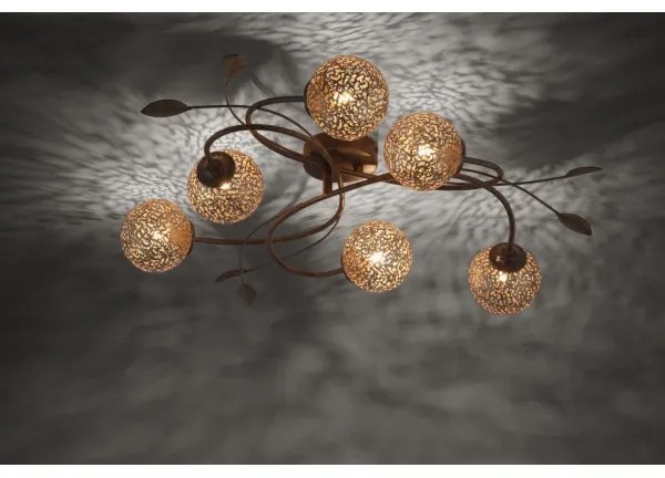 Paul Neuhaus 6398-48 - Lustră aplicată GRETA 6xG9/40W/230V