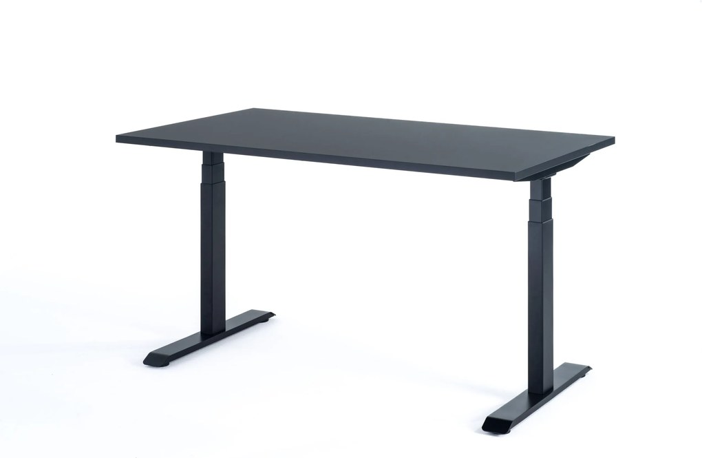 Viva Smart 2.0, Birou reglabil electric cu două motoare electrice - Standard - 1200x650x18 - Alb - Negru