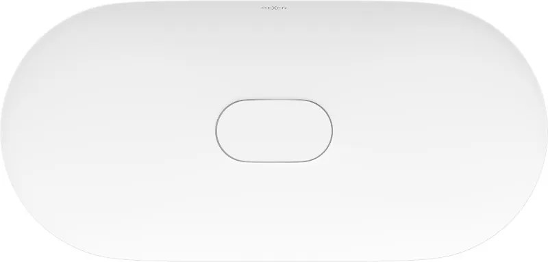 Mexen Sofia chiuvetă de blat din conglomerat 70 x 35 cm, albă - 23067001