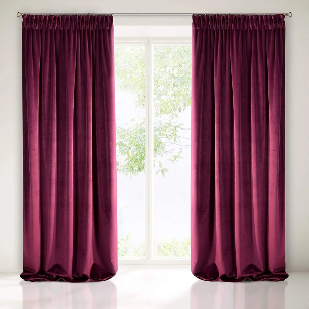 Set Draperie living dormitor Julietta Bordeaux - 360