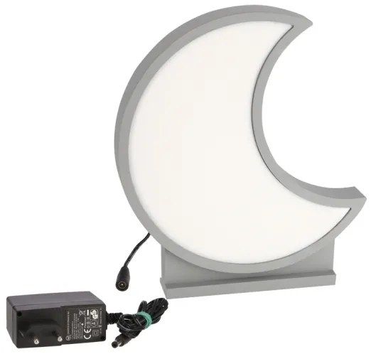 Lampă de birou pentru copii MOON LED/12W/230V, gri