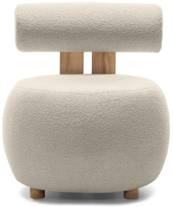 OFERTA Fotoliu bej design HANNA, stejar calitatea II.