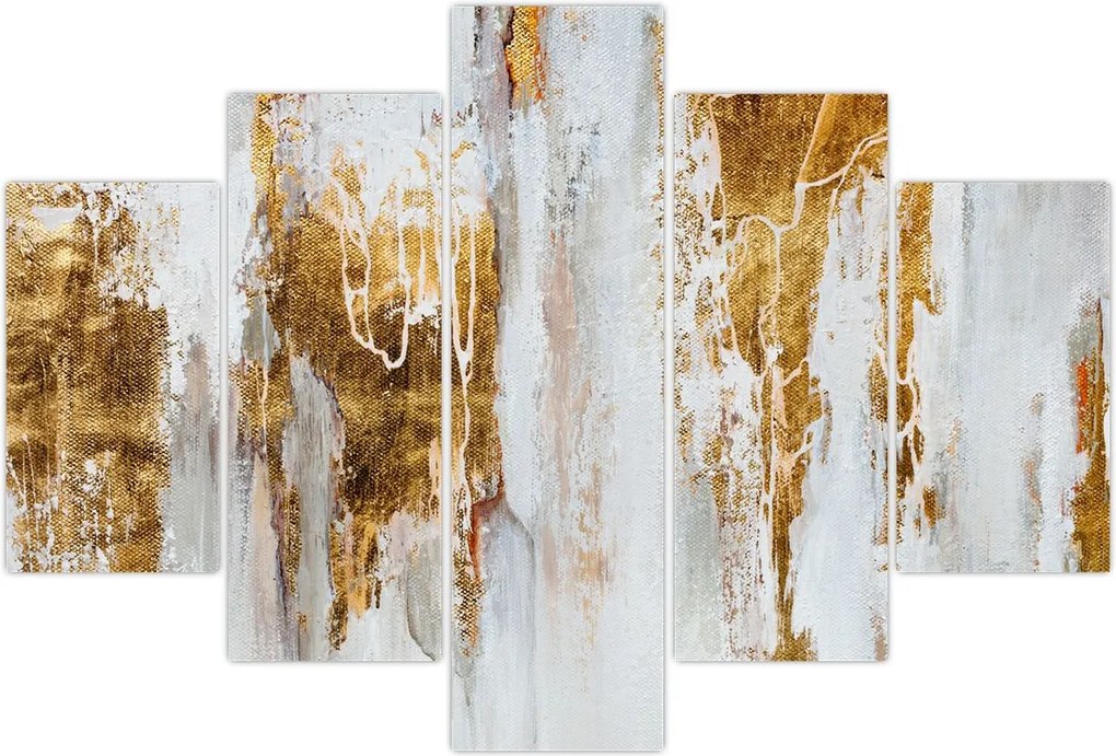 Tablou - Abstract auriu (150x105 cm)