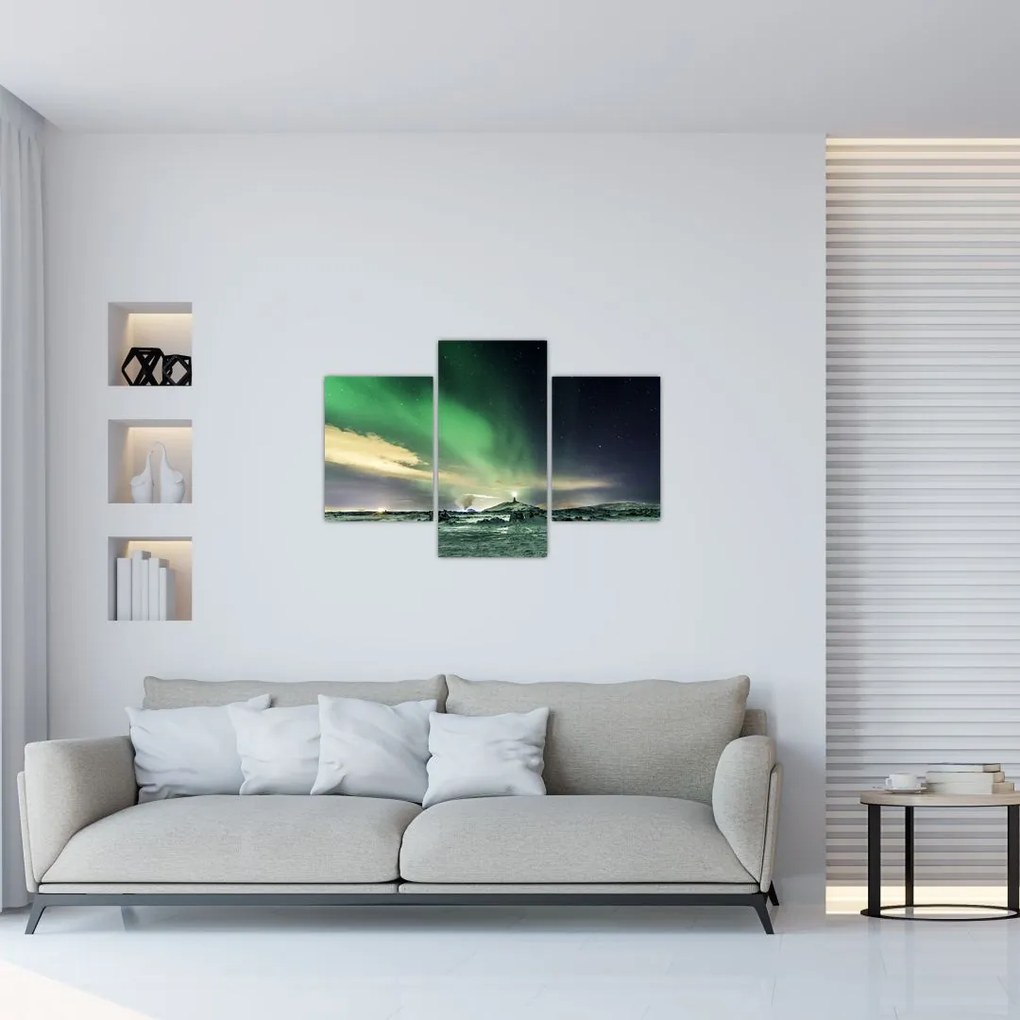 Tablou cu Aurora Borealis (90x60 cm)