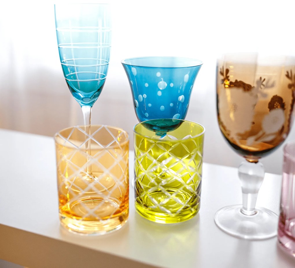 Pahare de apa, set de 6, 390 ml, mix de culori, GAIRA TIP 4
