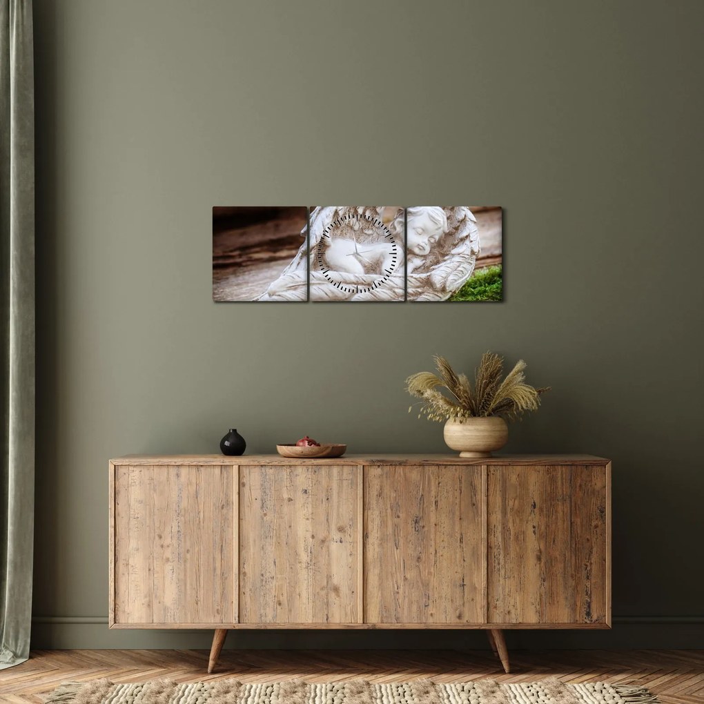 Tablou - Îngeraș dormind (cu ceas) (90x30 cm)