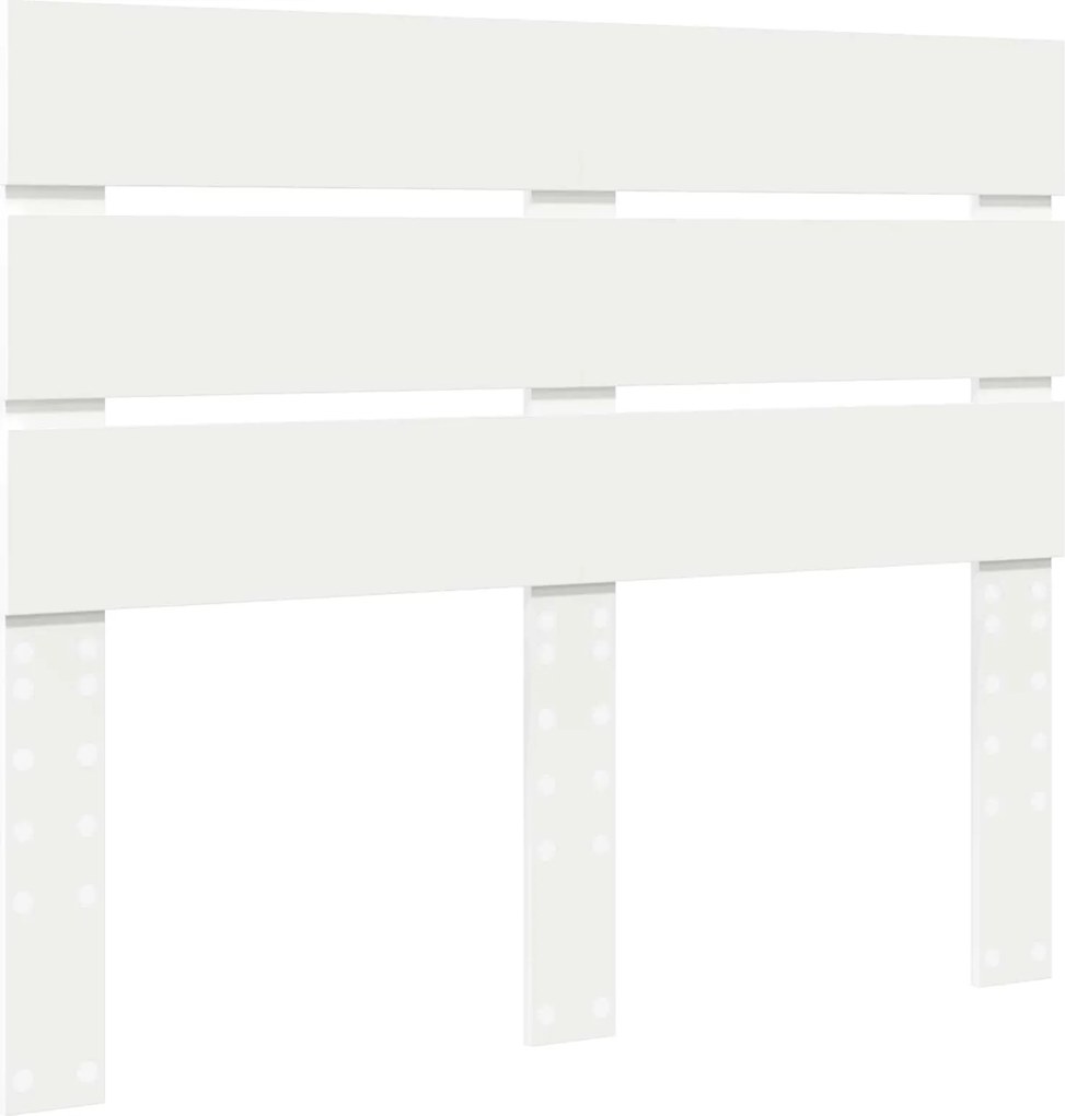 vidaXL Tăblie cap Alb 120 cm Lemn compozit