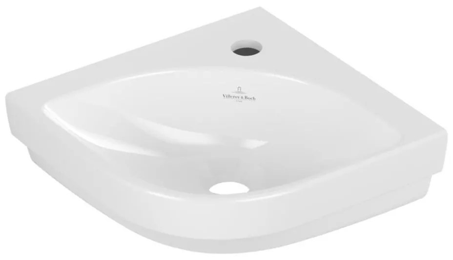 Villeroy & Boch 43714601 - Lavoar suspendat de colț SUBWAY 32 x 32 cm, ceramică, alb