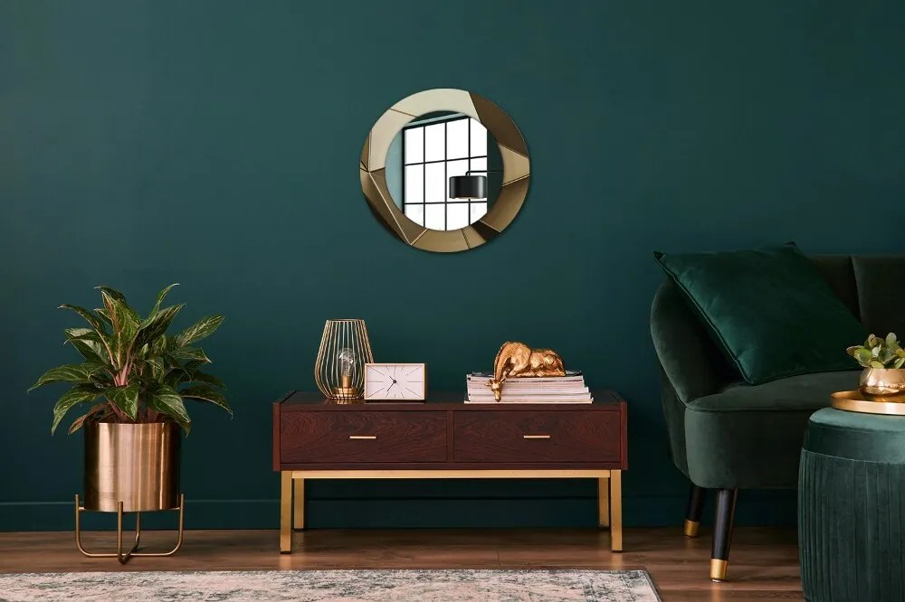 Decor oglinda rotunda Abstracție modernă fi 50 cm