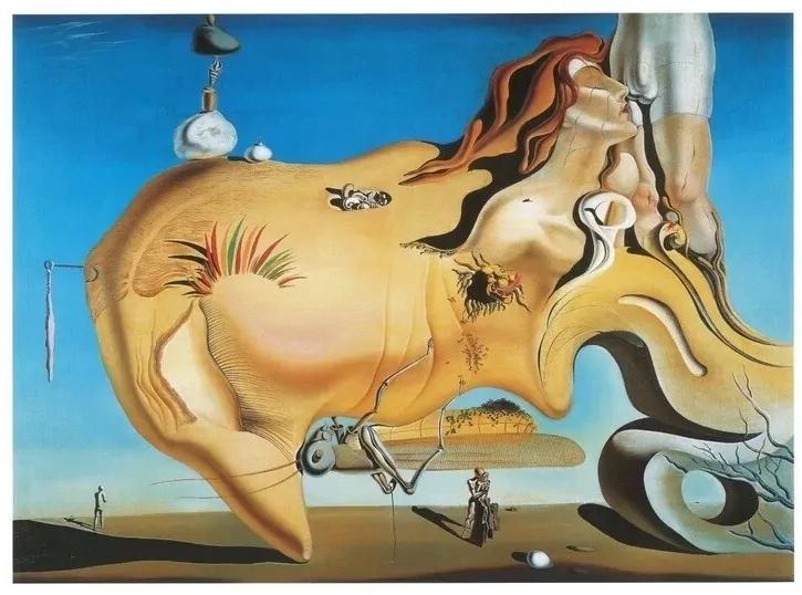 Salvador Dali - Le Grand Masturbateur Reproducere, Salvador Dalí, (80 x 60 cm)