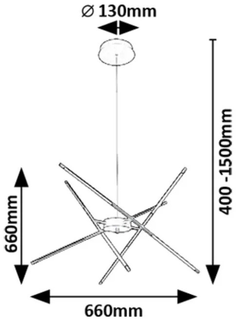 Lustra LED suspendata stil minimalist Henli2 negru