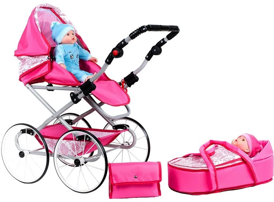 Cărucior pentru păpuși New Baby Natálka , roz
