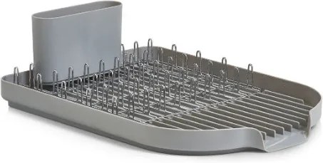 Suport argintiu/gri din metal si plastic pentru vase Kitchen Basket Zeller