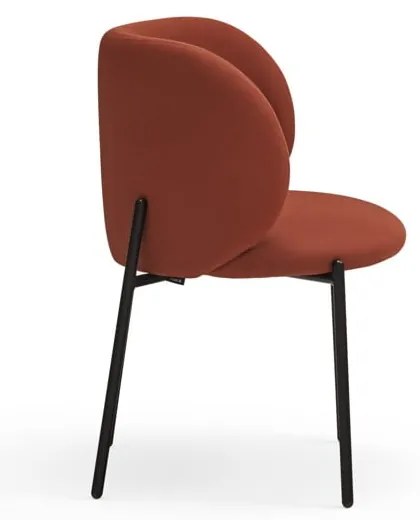 Set de scaune de sufragerie roșu 2 buc. tapițat Mogi – Teulat