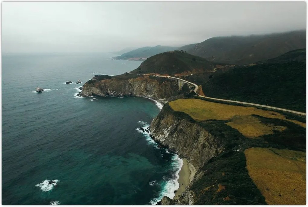 Tablou - Stânci în ocean (90x60 cm)