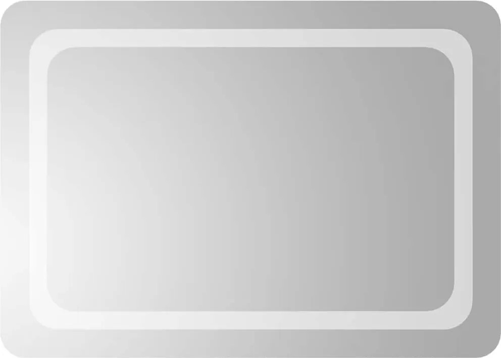 vidaXL Oglindă de baie cu LED, 70x50 cm