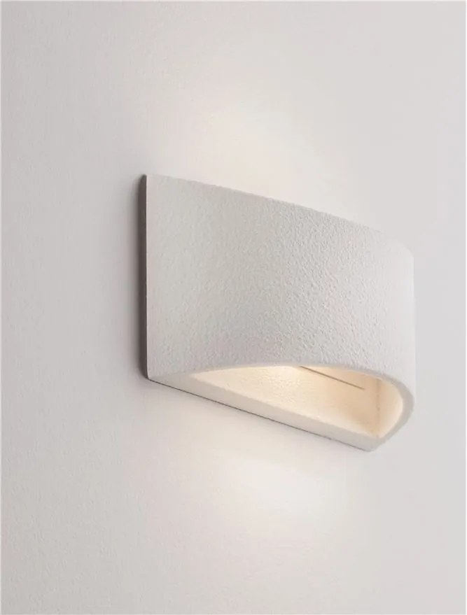 Aplica de perete ambientala din ghips ANELLO alb