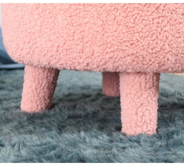 Fotoliu pentru copii PIXI, Ø 46 cm, roz