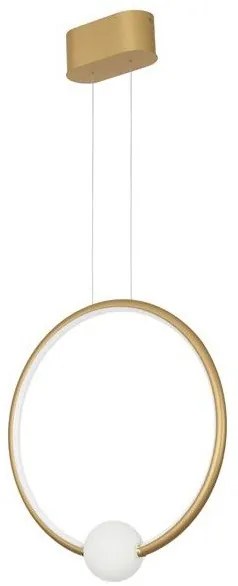Lustra LED dimabila cu telecomanda design modern Celia auriu