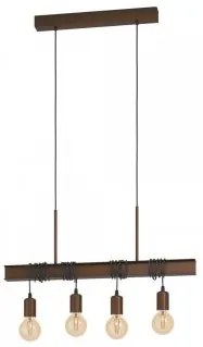 Suspensie vintage 4 becuri E27 TOWNSHEND 43523 EGLO