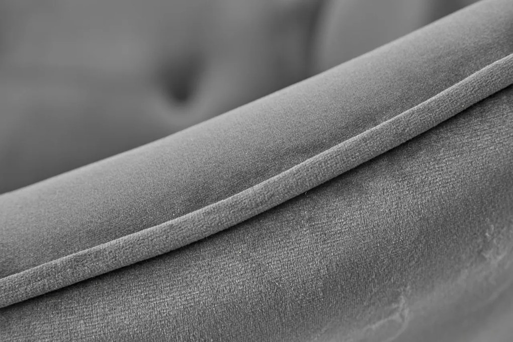 Fotoliu pivotant, design extravagant Lounger, catifea gri A-39511 VC