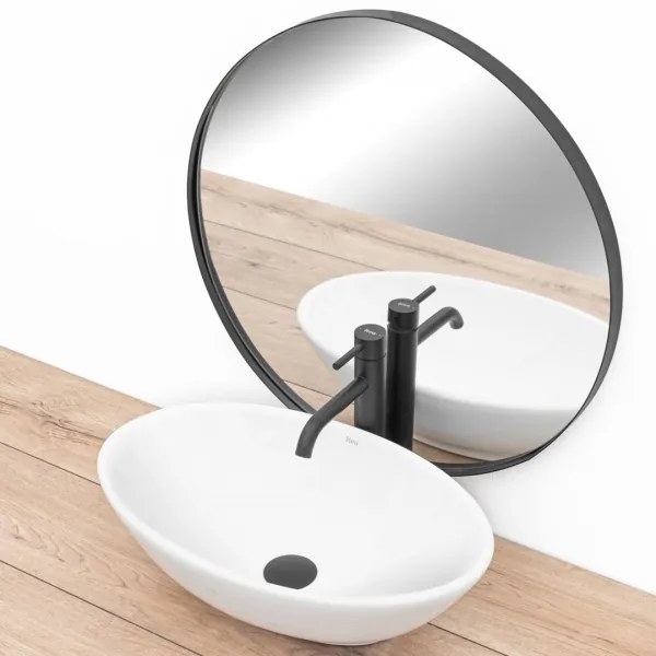 REA-U4603 - Lavoar pentru blat PAMELA 33x53 cm, ceramică, alb lucios