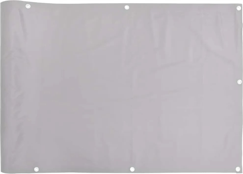 vidaXL Paravan de balcon, gri, 600x120 cm, PVC