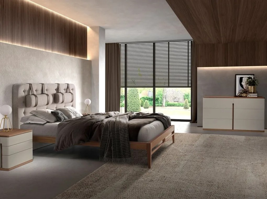 Pat dublu design modern Platin, 160x200cm