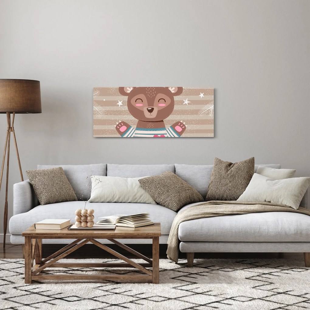 Tablou - Ursulețul iubitor (120x50 cm)