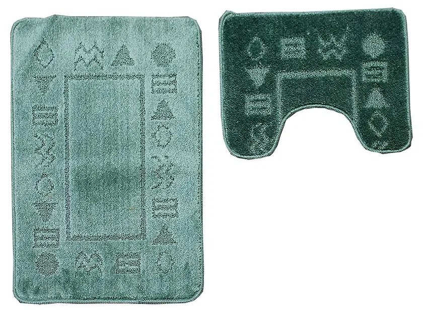 SET COVORASE CLASSIC, 2 BUC/SET, 50X80 + 40X50 CM, ANTIK, VERDE