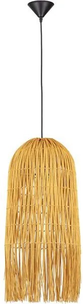 Lustra suspendata stil natural ratan galben VENA
