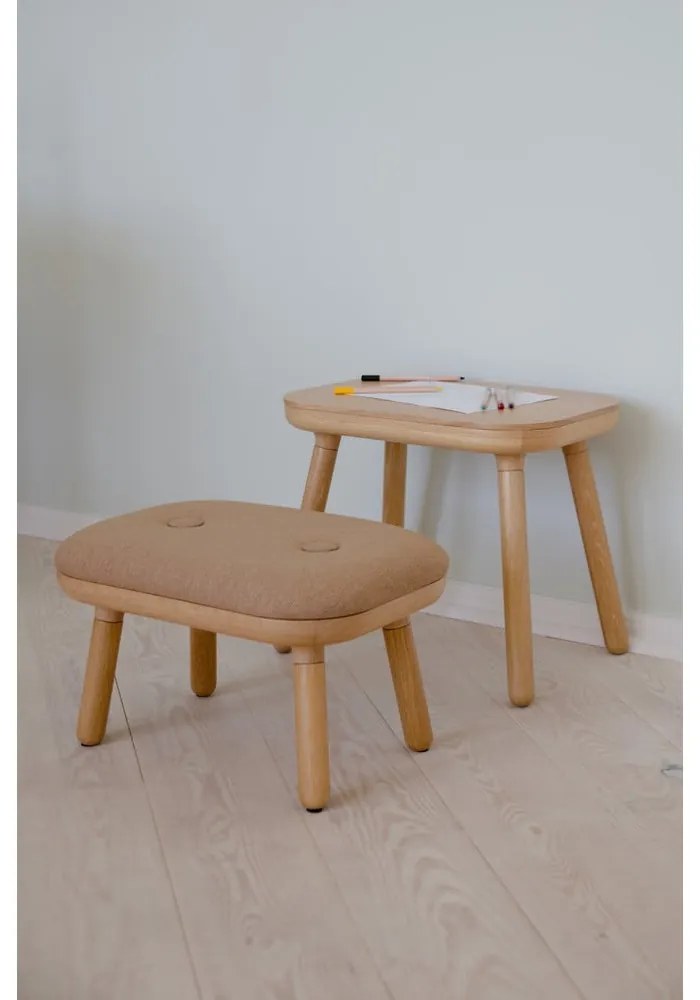 Scaun în culoare naturală-maro deschis Paff Low – UMAGE