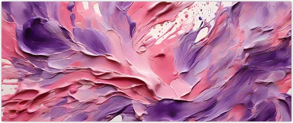 Tablou - Abstracție romantică (120x50 cm)