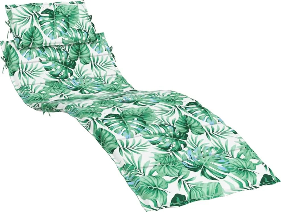 vidaXL Pernă de șezlong, model frunze, textil Oxford