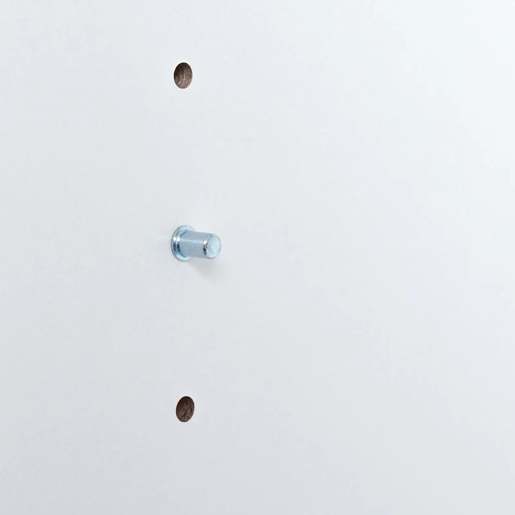 Deuba Comodă albă cu 2 uși și sertare