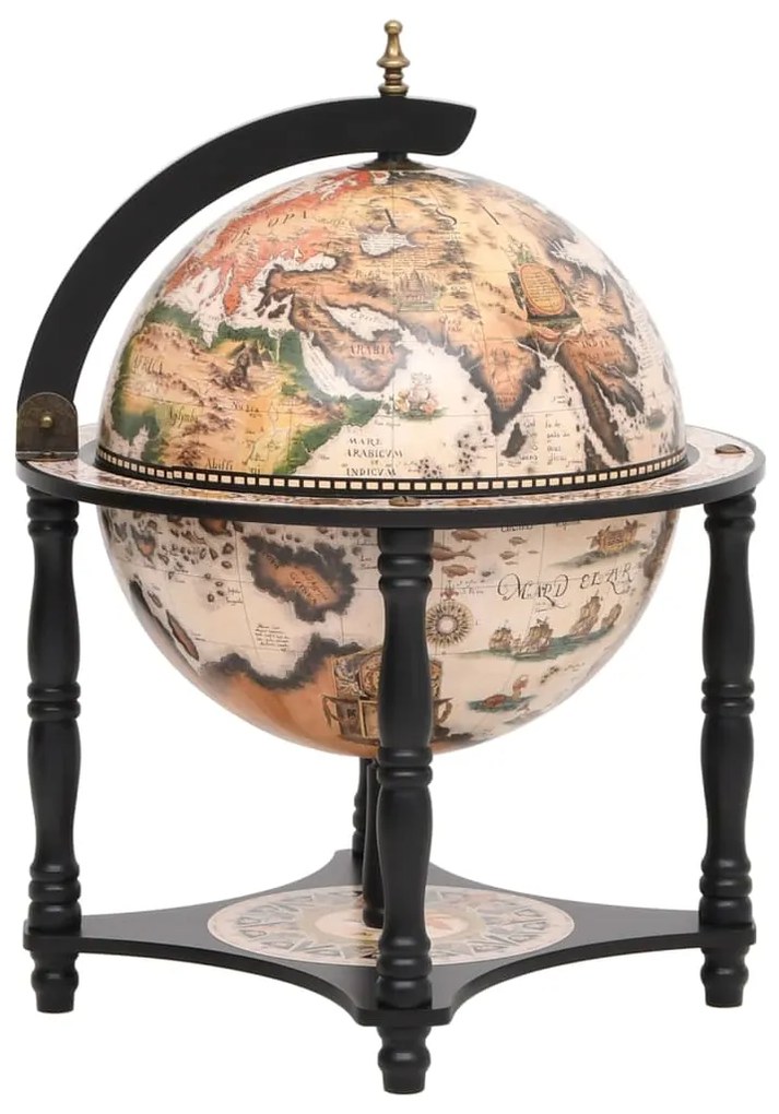 vidaXL Bar tip glob pământesc stativ sticle de vin negru lemn eucalipt