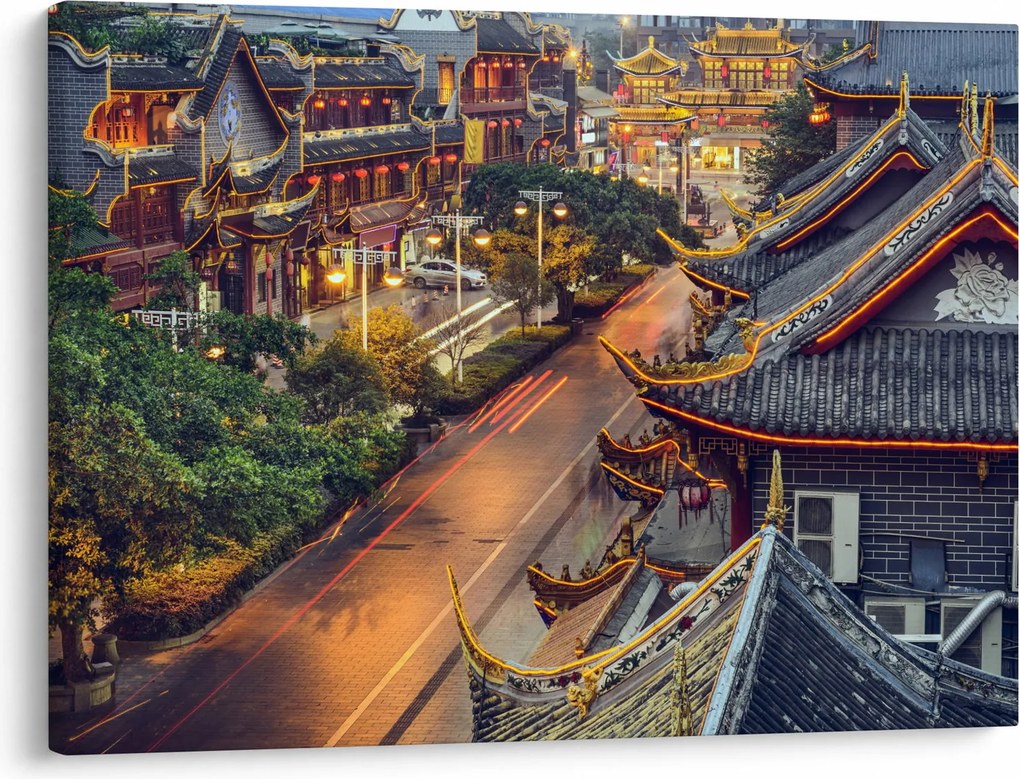 Tablou - Qintai Road, Chengdu, China (70x50 cm)