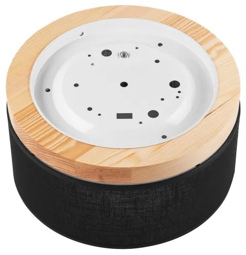 Plafonieră BELLADONNA Brilagi 1xE27/15W/230V d. 30 cm negru/pin