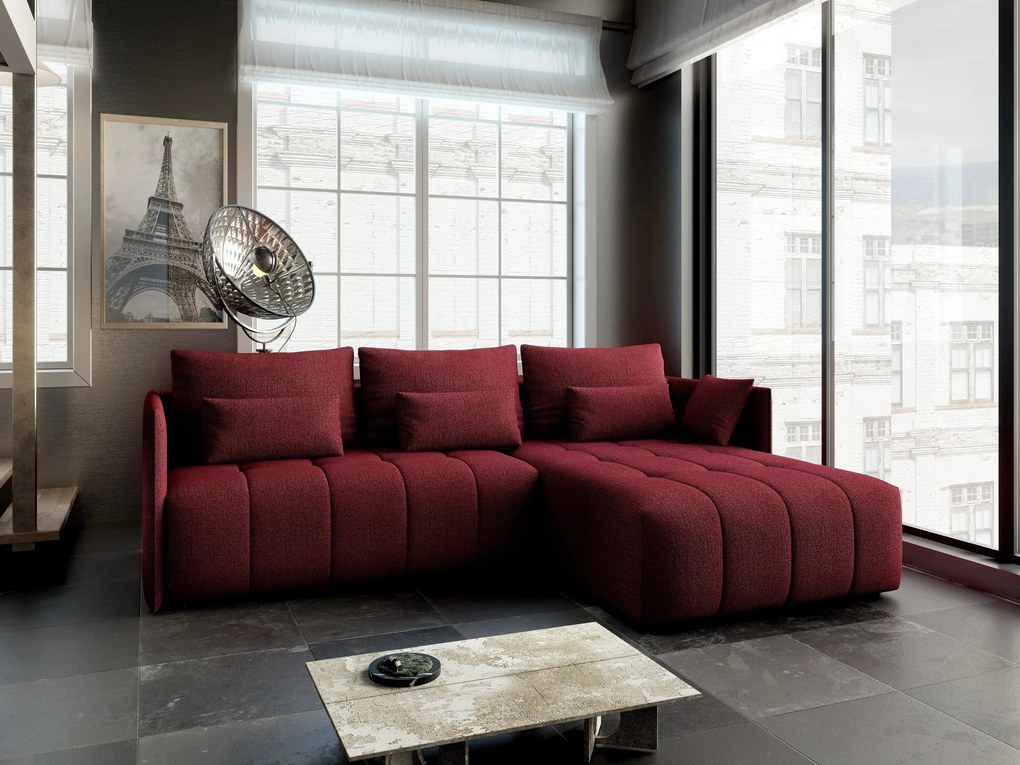 Colțar extensibil dumonde cu ladă de depozitare si sezut confortabil din spuma high-density, Malta Enjoy Winery II 235x185 cm