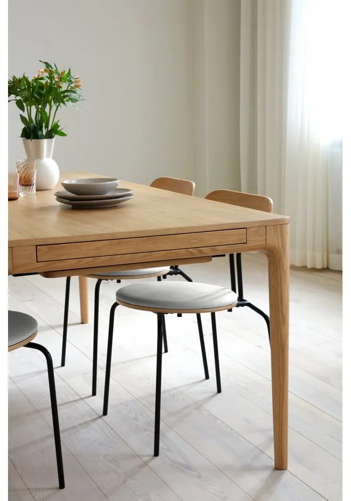 Scaun de dining bej/auriu Curious – UMAGE