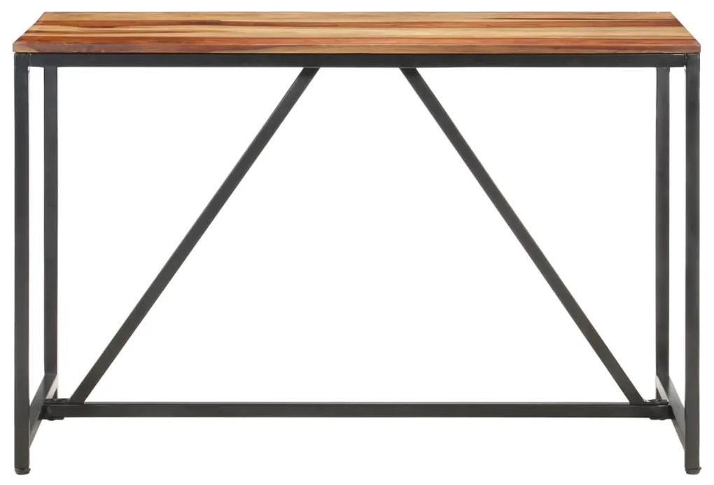 Masa de bucatarie, 120 x 60 x 76 cm, lemn masiv de sheesham 1, Negru, 120 x 60 x 76 cm