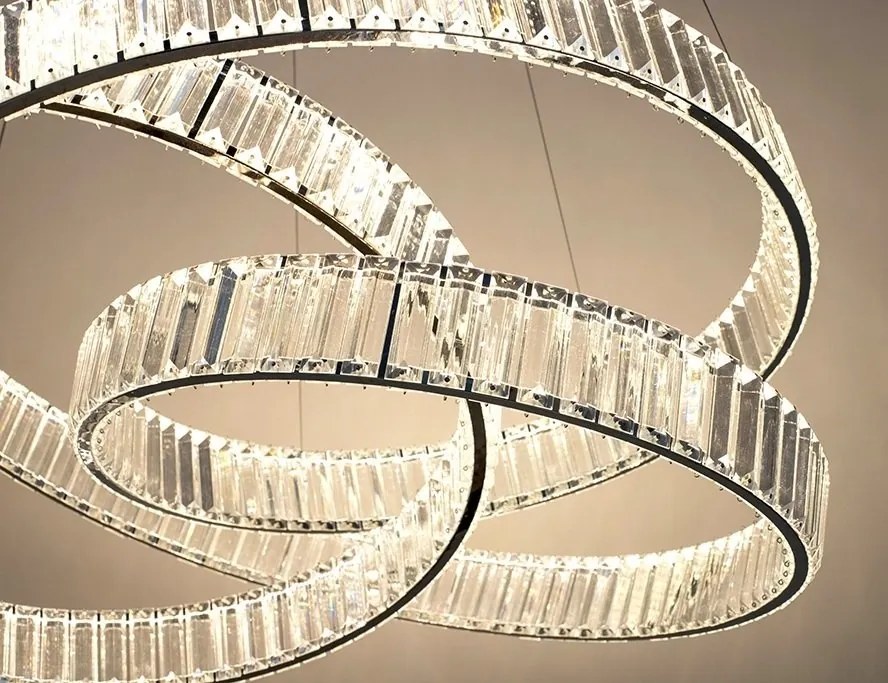Lustra LED moderna design deosebit CHARMES 80 crom
