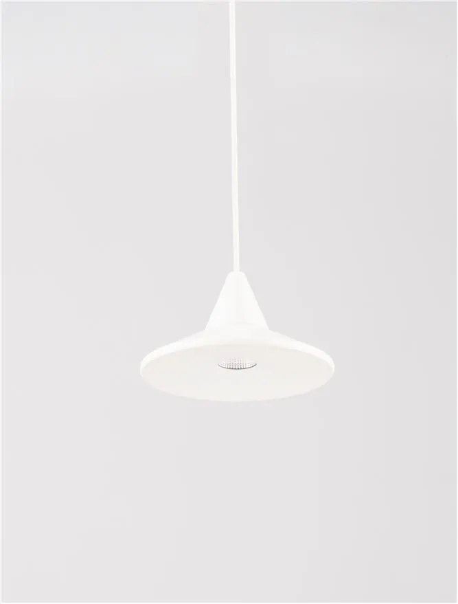 Pendul LED design minimalist DRO alb