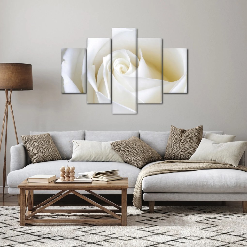 Tablou cu tandafir alb (150x105 cm)